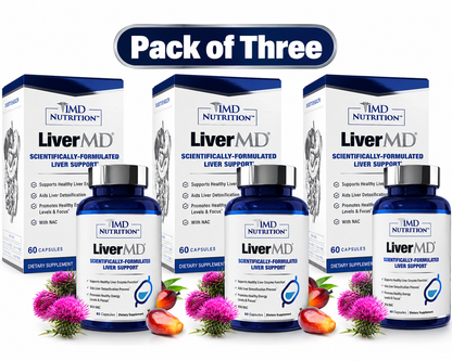 (3-Pack) 1MD Nutrition 1MD LiverMD - Liver Support Supplement , 60 Capsules